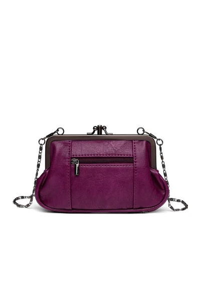 Mini Boy Yıkama Deri Burslu Kadın Kese 21-K Barcelona 1937-7 - 2