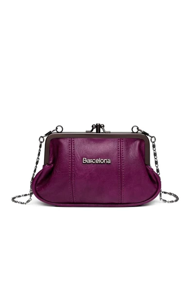 Mini Boy Yıkama Deri Burslu Kadın Kese 21-K Barcelona 1937-7