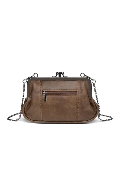 Mini Boy Yıkama Deri Burslu Kadın Kese 21-K Barcelona 1937-7 - 2