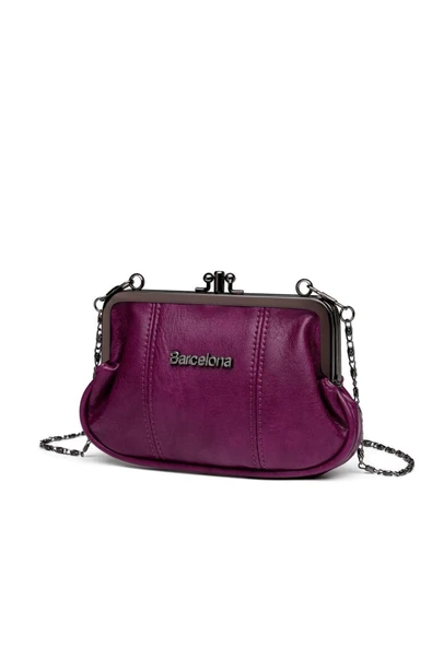 Mini Boy Yıkama Deri Burslu Kadın Kese 21-K Barcelona 1937-7 - 3