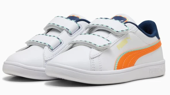 Puma Puma Smash 3.0 Playdate V PS 402830  Ortopedik Çocuk Spor Ayakkabı - Resim 6
