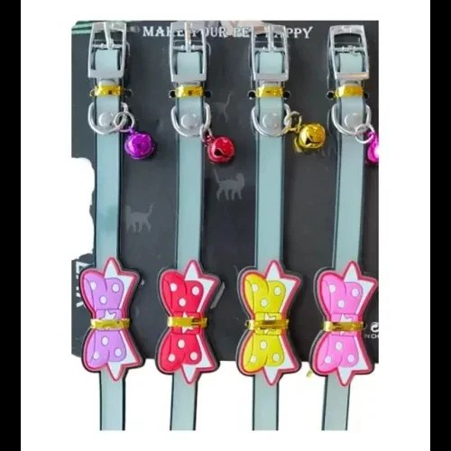 Papyonlu Silikon Kedi Tasması - 4