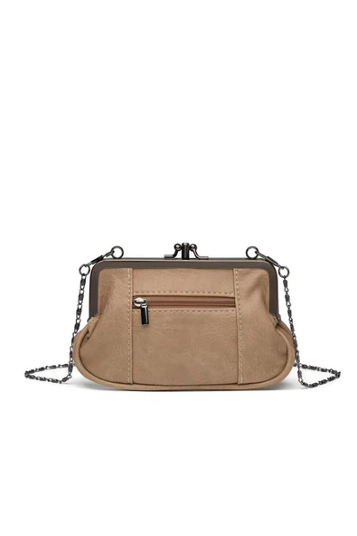 Mini Boy Yıkama Deri Burslu Kadın Kese 21-K Barcelona 1937-7 - 2