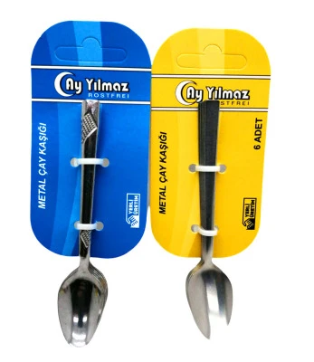 6 PARÇA  METAL ÇAY KAŞIK (5232) - 1
