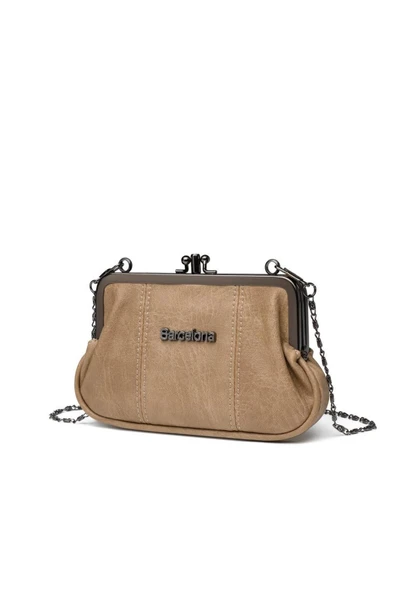 Mini Boy Yıkama Deri Burslu Kadın Kese 21-K Barcelona 1937-7 - 3