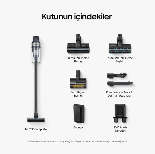Samsung VS20B75ACR5/TR Jet 75E Dikey Şarjlı Süpürge - Resim 4