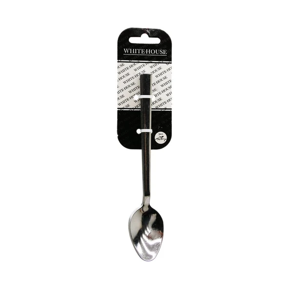 6 PARÇA EKO ÇUBUK SADE METAL TATLI KAŞIK 2MM (5232) - 1
