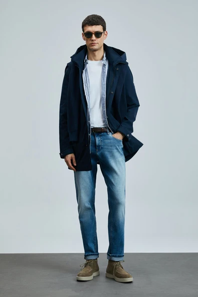 Lufian 111200188 Alesso Smart Jean Erkek Pantolon Slim Fit Erkek Kot Pantolon - Resim 3