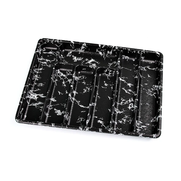 BÜYÜK - SİYAH - 7 BÖLMELİ ÇEKMECE İÇİ KAŞIKLIK 50X37CM (5232) - 1