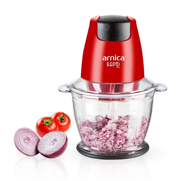 Arnica Rapid Plus Kırmızı GH21132 Mini 500 W Doğrayıcı - 3