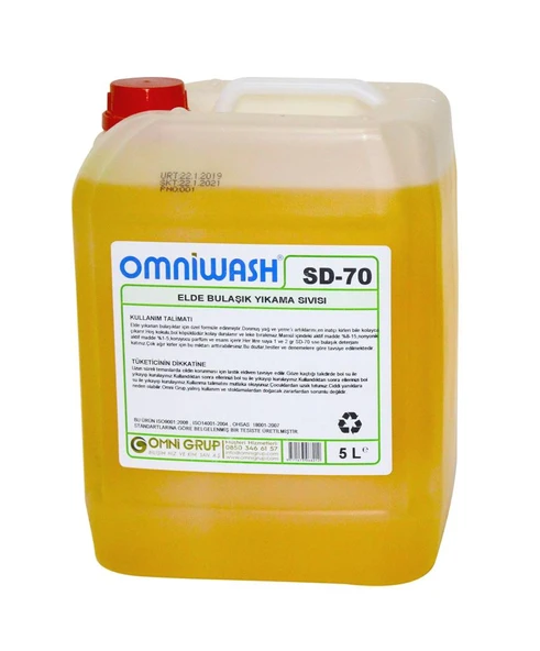 Omniwash SD-70 Elde Bulaşık Yıkama Deterjanı 4 x 5000ml - 2