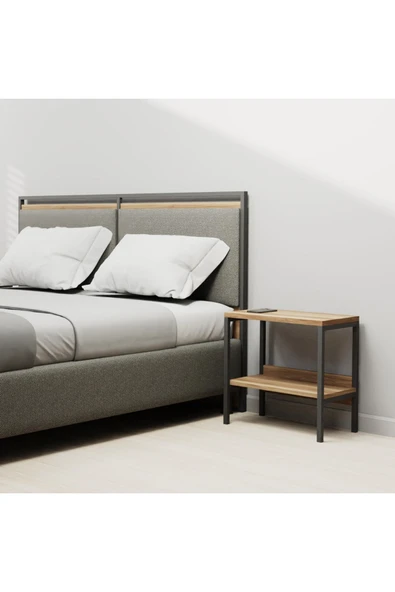 Lagomood Modulago Otel Komodin Antrasit Ceviz - 2