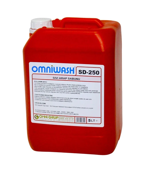 Omniwash SD-250 Sıvı Arap Sabunu 4 x 5000ml - 2