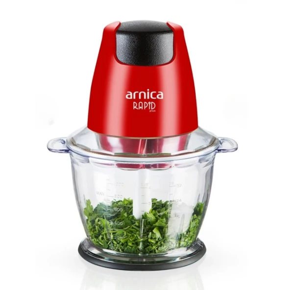 Arnica Rapid Plus Kırmızı GH21132 Mini 500 W Doğrayıcı - 2
