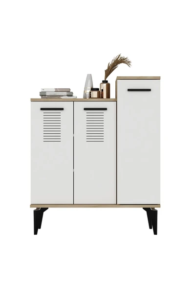 CENEYRA FONA AYAKKABILIK VE ÇOK AMAÇLI DOLAP SAFİRMEŞE-BEYAZ - 6