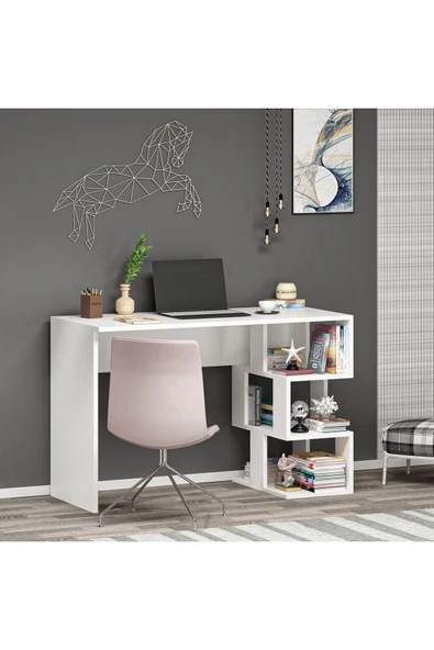 CENEYRA DARDANOS ÇALIŞMA MASASI BEYAZ - 5