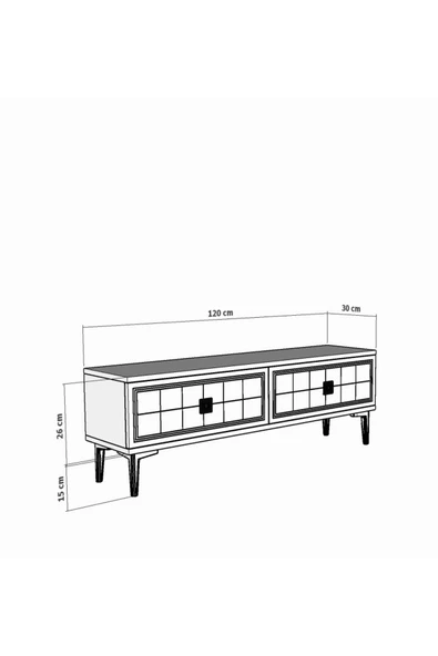 CENEYRA TSA1201DB - YUKA TV STAND SAFİRMEŞE-BEYAZ 120CM - 8