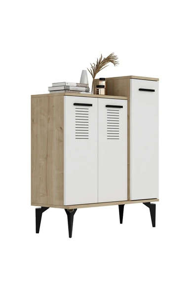 CENEYRA FONA AYAKKABILIK VE ÇOK AMAÇLI DOLAP SAFİRMEŞE-BEYAZ - 7