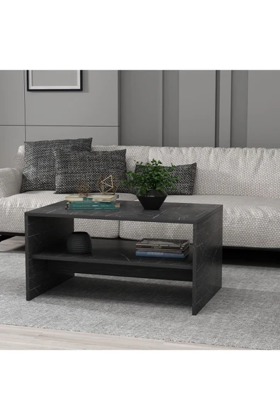 CENEYRA APOLLON ORTA SEHPA SİYAH MERMER DESEN - 2