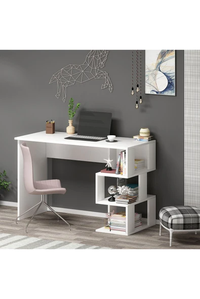 CENEYRA DARDANOS ÇALIŞMA MASASI BEYAZ - 6