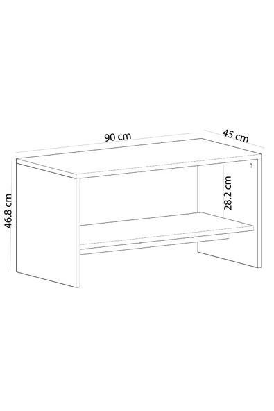 CENEYRA APOLLON ORTA SEHPA SİYAH MERMER DESEN - 6