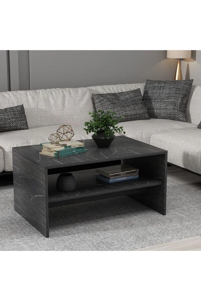 CENEYRA APOLLON ORTA SEHPA SİYAH MERMER DESEN - 3