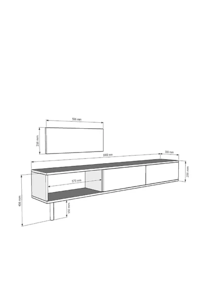 CENEYRA TSA1801A - YUKA TV STAND ANTRASİT 180CM - 8