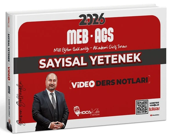 2026 MEB AGS Sayısal Yetenek Video Ders Notları Hoca Kafası Yayınları ürün görseli 1