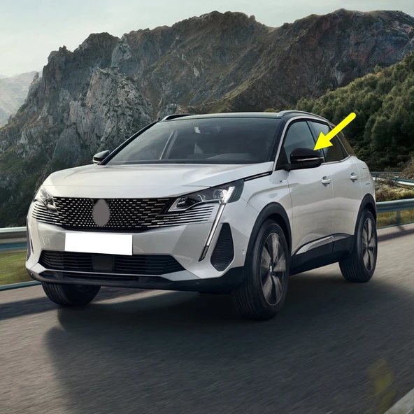 Peugeot 3008 2021-2023 Sol Dış Dikiz Aynası Üst Kapağı ürün görseli
