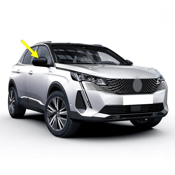 Peugeot 3008 2021-2023 Sağ Dış Dikiz Aynası Üst Kapağı ürün görseli