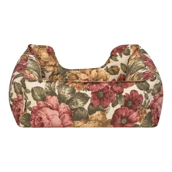 Pet Comfort Alpha  Gül Desenli Kedi ve Köpek Yatağı S 60x50cm - Resim 3