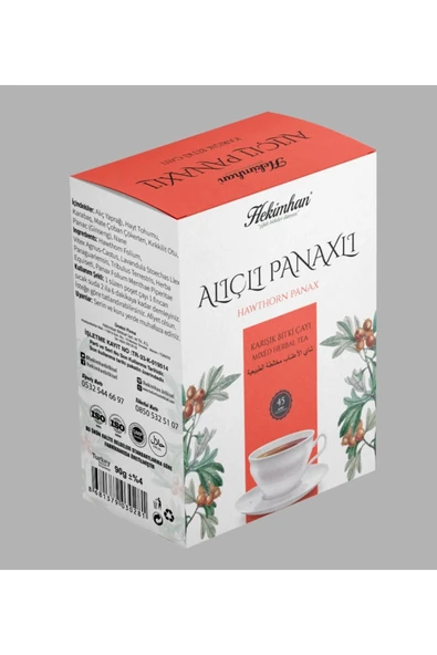 Nk Organik Alıç Yapraklı Panax Karşık Çay 45li Süzen Poşet ürün görseli 1