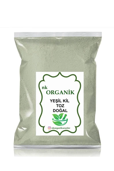 Nk Organik Yeşil Kil Toz Doğal 500gr ürün görseli 1