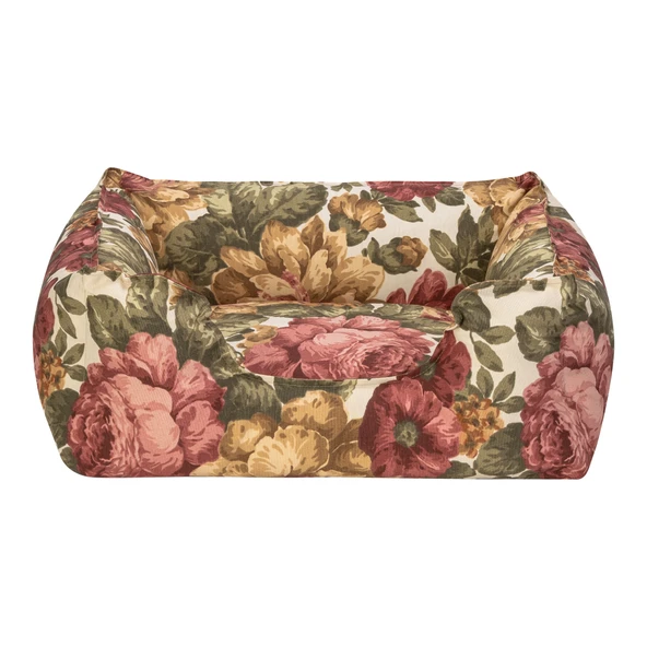 Pet Comfort Alpha  Gül Desenli Kedi ve Köpek Yatağı S 60x50cm ürün görseli