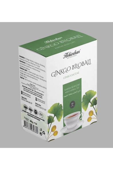 Ginko Bilobalı Karışık Bitki Çayı 45li ürün görseli