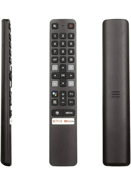 Redline Weko Tcl RM-L1673 V2 Netflix - Prime Video - Tcl Chanel - Youtube Tuşlu Ses Komutsuz LCD LED Tv Kumandası - 1