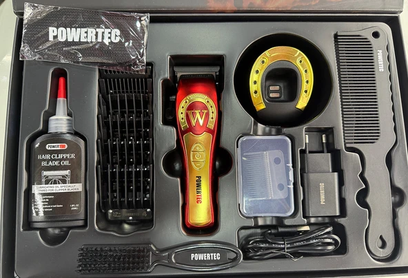 TR-4800 Tam Profesyonel 9.000rpm 8 Kademeli Saç-Sakal Kesim Makinesi - Resim 2