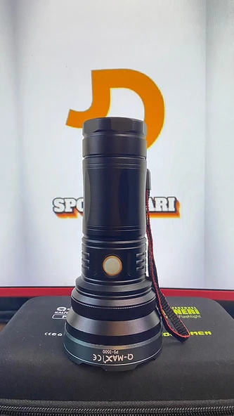 Q-MAX PS-3500 Şarj Edilebilir Profesyonel Avcı El Feneri