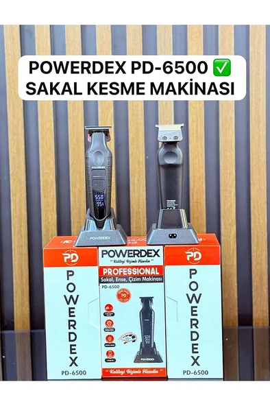 Powerdex PD-6500 Profesyonel Saç Sakal Kesim Makinas