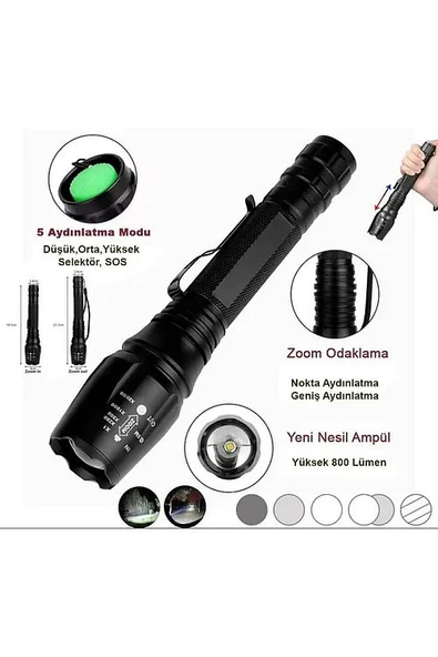 Q-MAX PS-2900 Süper Parlak LED IPX4 Yağmur Suyu Geçirmez - 3