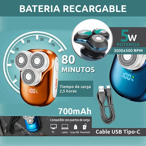 Vgr V-346 Erkekler İçin Seyahat Elektrikli Tıraş Makinesi - 2