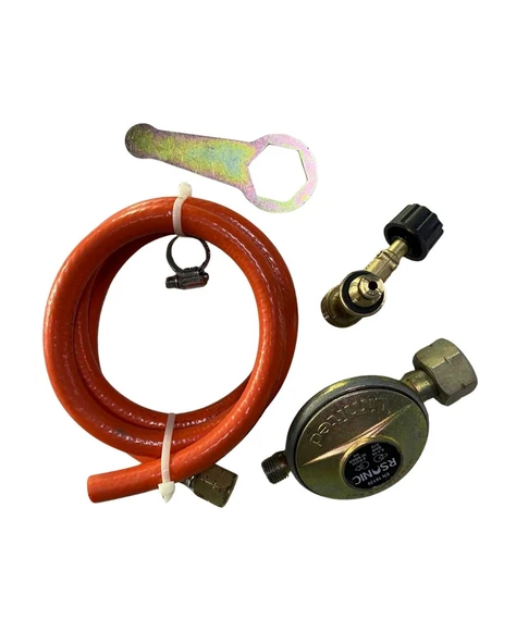 Tekli Portatif Ocak Tüp Girişli Siyah+Dedantör Set+220Gr 3 Adet - Resim 4