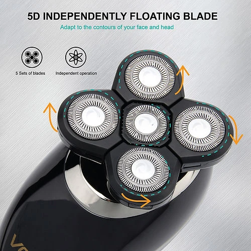 VGR V-302 4'ü 1 arada Su Geçirmez Erkek Saç Sakal Yüz Bakım Kiti - 2