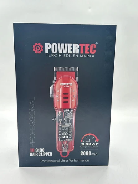 Powertec TR-3100 Profesyonel Saç Tıraş Makinesi: Mükemmel Performans İçin Tasarl - 3