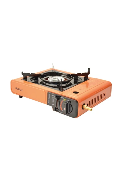 Tekli Portatif Ocak Tüp Girişli Turuncu+Dedantör Set+220Gr 3 Adet - Resim 4