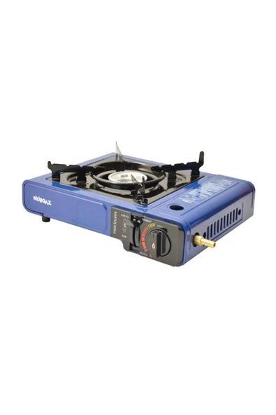 Tekli Portatif Ocak Tüp Girişli Mavi+Dedantör Set+220Gr 3 Adet - Resim 2