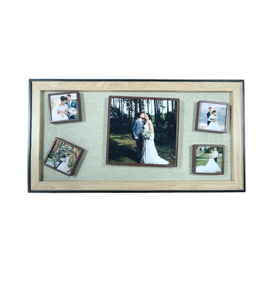 5'li Ahşap Fotoğraflı Magnet Çerçeve - 18x33 HK5023 - Resim 3