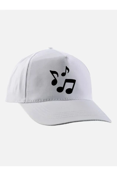 Özcan Tasarım Müzik Notalı Şapka - Nota Baskılı Şapka ürün görseli