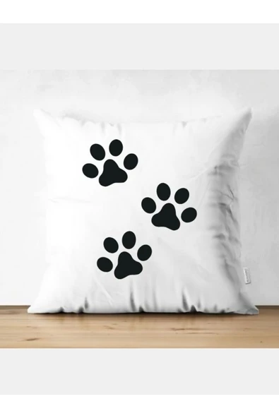 Özcan Tasarım Pati Model Kırlent Kılıfı - Pati Yastık Kılıfı ürün görseli