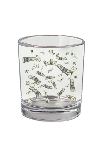 Özcan Tasarım Dolar Baskılı Viski Bardağı - Para Baskılı Bardak ürün görseli